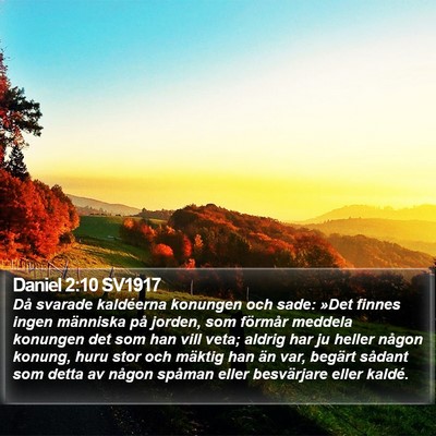 Daniel 2:10 SV1917 Bible Verse Image