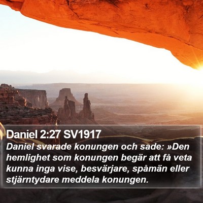 Daniel 2:27 SV1917 Bible Verse Image