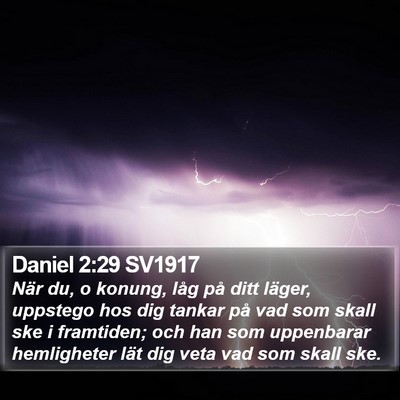 Daniel 2:29 SV1917 Bible Verse Image