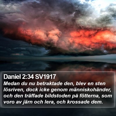 Daniel 2:34 SV1917 Bible Verse Image
