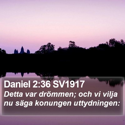 Daniel 2:36 SV1917 Bible Verse Image