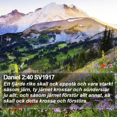 Daniel 2:40 SV1917 Bible Verse Image