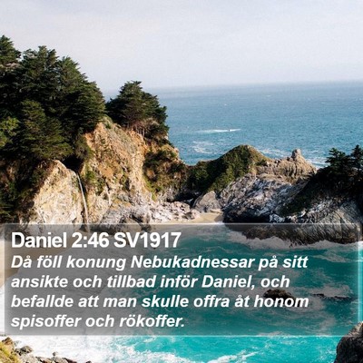 Daniel 2:46 SV1917 Bible Verse Image