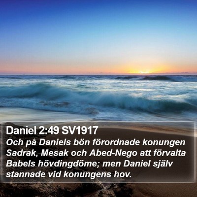 Daniel 2:49 SV1917 Bible Verse Image
