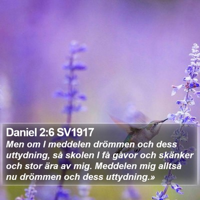 Daniel 2:6 SV1917 Bible Verse Image