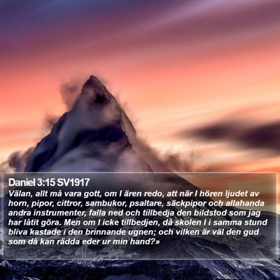 Daniel 3:15 SV1917 Bible Verse Image