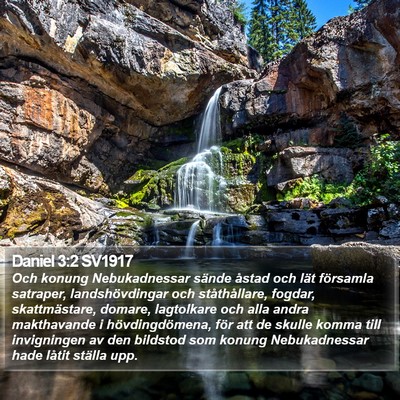 Daniel 3:2 SV1917 Bible Verse Image