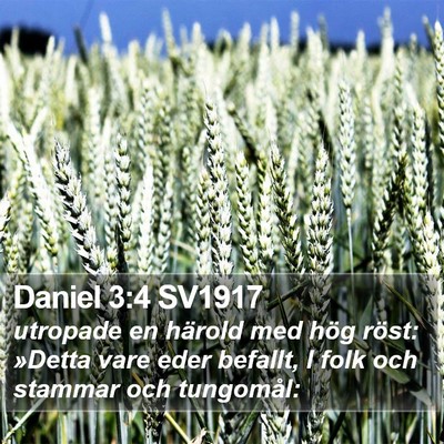 Daniel 3:4 SV1917 Bible Verse Image