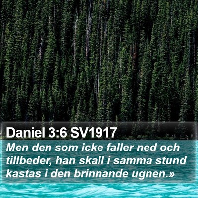 Daniel 3:6 SV1917 Bible Verse Image
