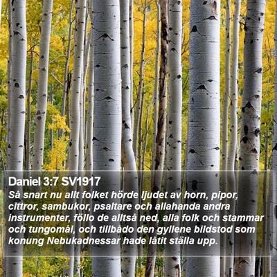 Daniel 3:7 SV1917 Bible Verse Image