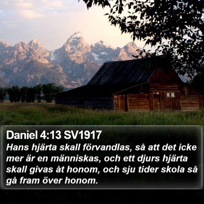 Daniel 4:13 SV1917 Bible Verse Image