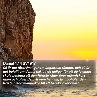 Daniel 4:14 SV1917 Bible Verse Image