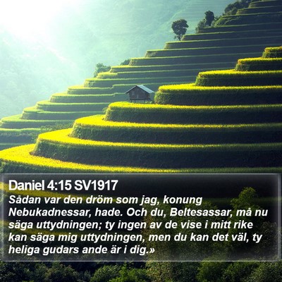 Daniel 4:15 SV1917 Bible Verse Image