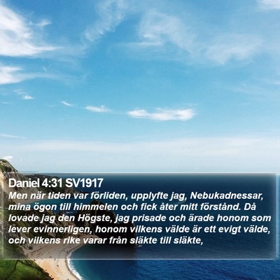 Daniel 4:31 SV1917 Bible Verse Image