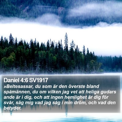 Daniel 4:6 SV1917 Bible Verse Image