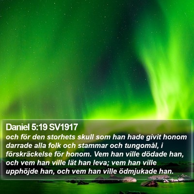 Daniel 5:19 SV1917 Bible Verse Image