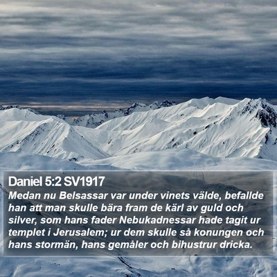 Daniel 5:2 SV1917 Bible Verse Image