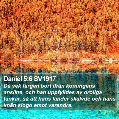 Daniel 5:6 SV1917 Bible Verse Image