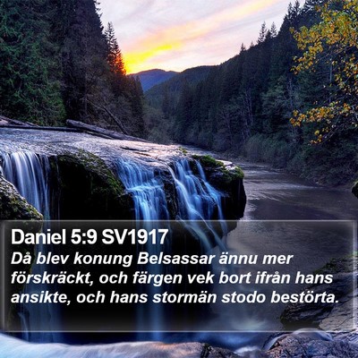 Daniel 5:9 SV1917 Bible Verse Image