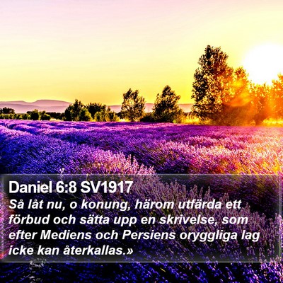 Daniel 6:8 SV1917 Bible Verse Image