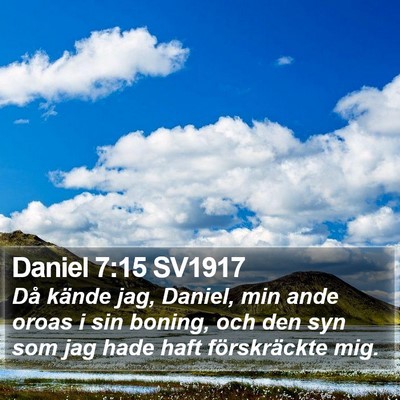Daniel 7:15 SV1917 Bible Verse Image