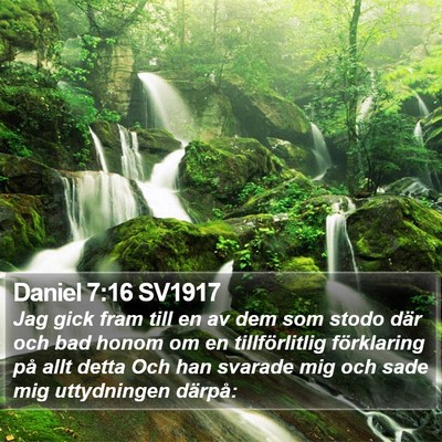 Daniel 7:16 SV1917 Bible Verse Image