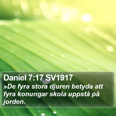 Daniel 7:17 SV1917 Bible Verse Image