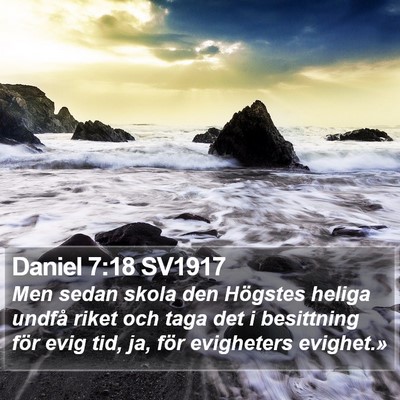Daniel 7:18 SV1917 Bible Verse Image