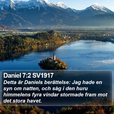 Daniel 7:2 SV1917 Bible Verse Image
