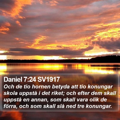 Daniel 7:24 SV1917 Bible Verse Image