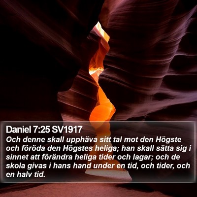Daniel 7:25 SV1917 Bible Verse Image