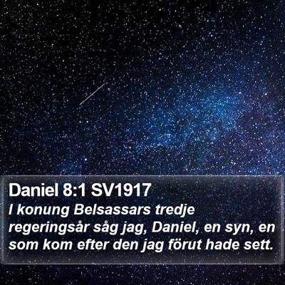 Daniel 8:1 SV1917 Bible Verse Image