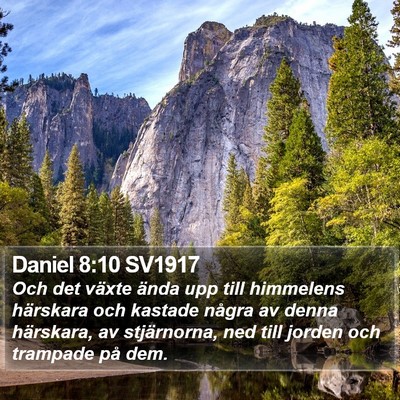 Daniel 8:10 SV1917 Bible Verse Image
