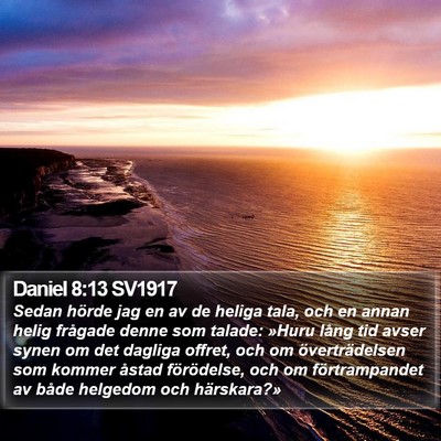 Daniel 8:13 SV1917 Bible Verse Image