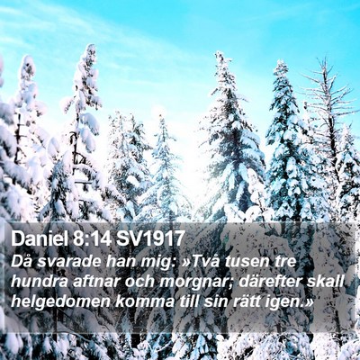 Daniel 8:14 SV1917 Bible Verse Image