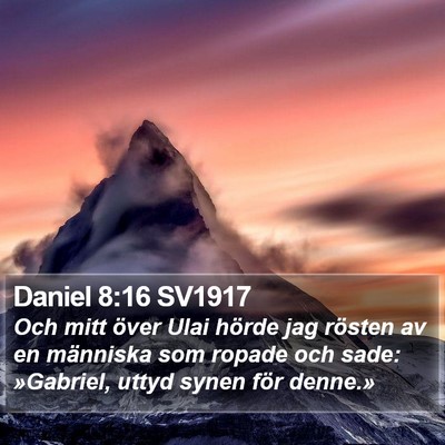 Daniel 8:16 SV1917 Bible Verse Image