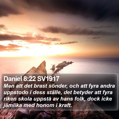 Daniel 8:22 SV1917 Bible Verse Image
