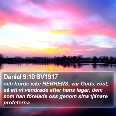 Daniel 9:10 SV1917 Bible Verse Image