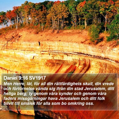 Daniel 9:16 SV1917 Bible Verse Image