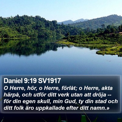 Daniel 9:19 SV1917 Bible Verse Image