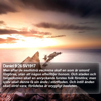 Daniel 9:26 SV1917 Bible Verse Image