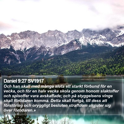 Daniel 9:27 SV1917 Bible Verse Image