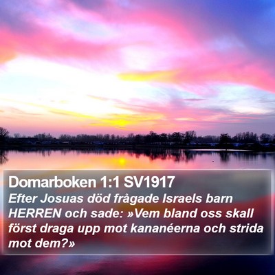 Domarboken 1:1 SV1917 Bible Verse Image