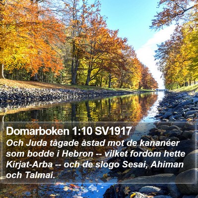 Domarboken 1:10 SV1917 Bible Verse Image