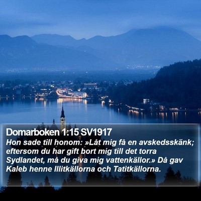 Domarboken 1:15 SV1917 Bible Verse Image