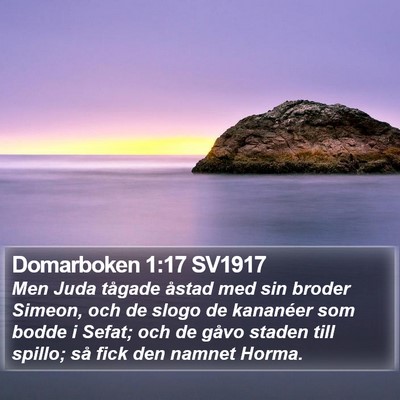 Domarboken 1:17 SV1917 Bible Verse Image