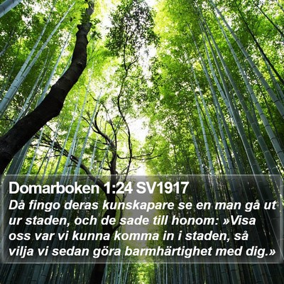 Domarboken 1:24 SV1917 Bible Verse Image