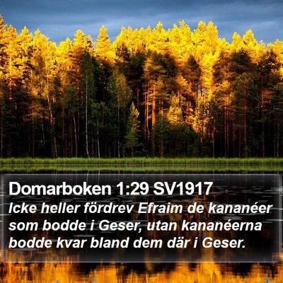 Domarboken 1:29 SV1917 Bible Verse Image