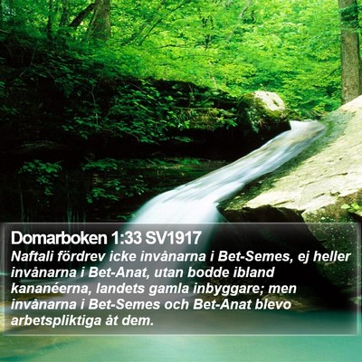 Domarboken 1:33 SV1917 Bible Verse Image