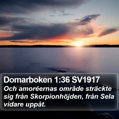Domarboken 1:36 SV1917 Bible Verse Image